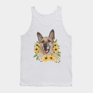 Lou with Yellow Daisies Tank Top